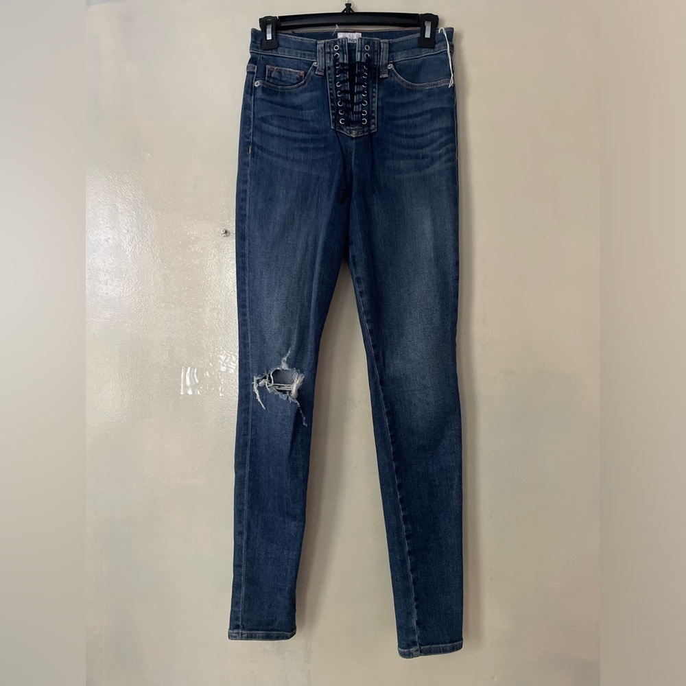 Hudson lace up skinny jeans size 26 excellent condition